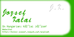 jozsef kalai business card